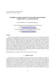 numerical simulation of wave-induced sand bar formation at a river ...