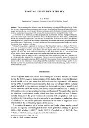 S.E. Hjelt, Regional studies in the 80's - MTNet