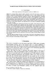 Marine electromagnetic induction studies - Marine EM Laboratory