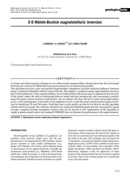 2-D Niblett-Bostick magnetotelluric inversion - MTNet