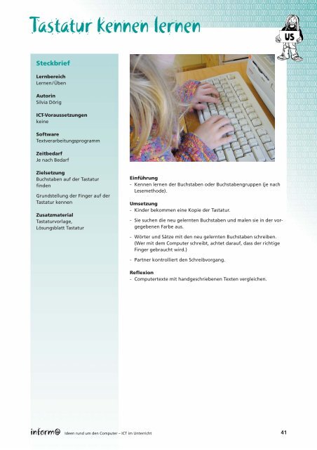 Tastatur kennen lernen - File Server - educa.ch