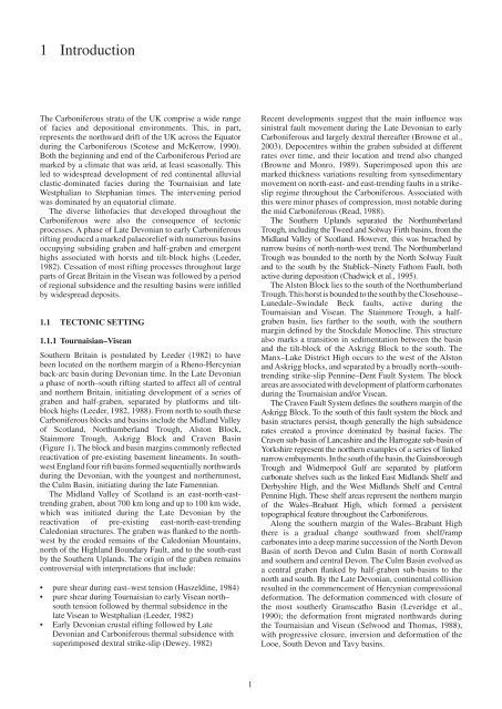 Lithostratigraphical framework for Carboniferous successions of ...