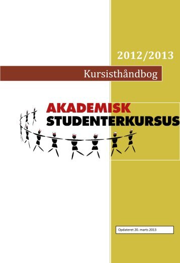 Kursisthåndbogen her - AKADEMISK STUDENTERKURSUS