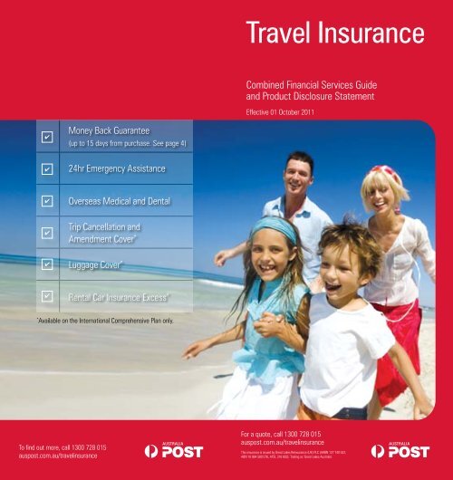 Travel Insurance - Australia Post