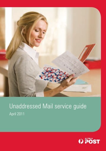 Unaddressed Mail service guide (2085kb) - Australia Post