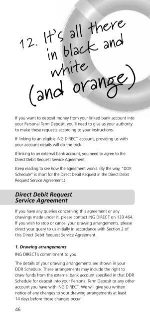 ING - Terms and Conditions - Australia Post