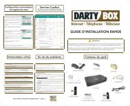 GUIDE D'INSTALLATION RAPIDE - Dartybox