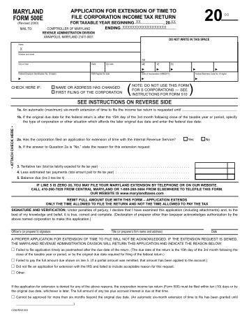 Corporation Tax Return Maryland S Corporation Tax Return