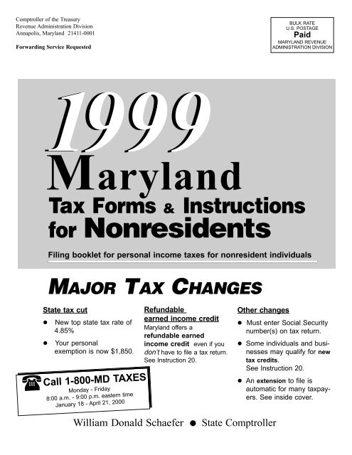 Maryland Tax Chart