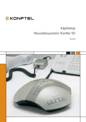 Käyttöohje Neuvottelupuhelin Konftel 50