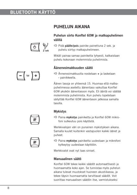 Käyttöohje Neuvottelupuhelin Konftel 60W