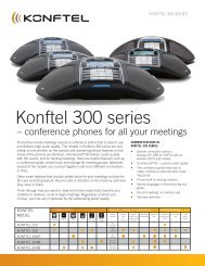 Konftel 300 Series Data Sheet