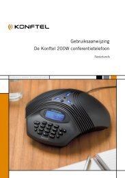 Gebruiksaanwijzing De Konftel 200W conferentietelefoon