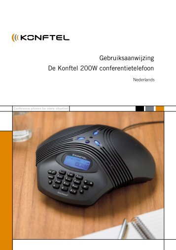 Gebruiksaanwijzing De Konftel 200W conferentietelefoon