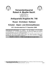 Antiquariatsangebot Nr. 740 - Antikbuch24