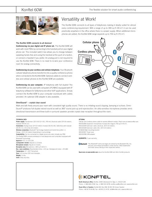 Konftel 60W – The Flexible Conferencing Solution