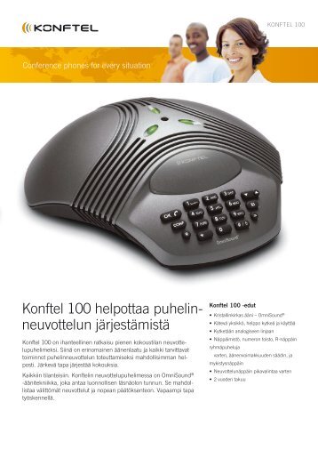 Konftel 100 helpottaa puhelin- neuvottelun järjestämistä