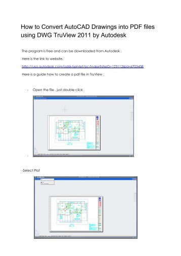 How to Convert AutoCAD Drawings into PDF files using ... - Click Here