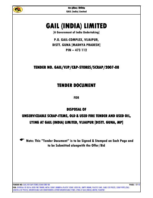 gail (india) limited gail (india) limited