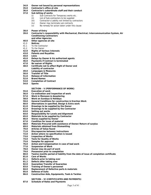 Contract for Hiring Services of different types of call basis ... - GAIL