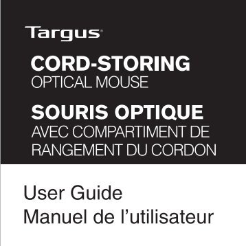 SOURIS OPTIQUE User Guide Manuel de l'utilisateur - Targus