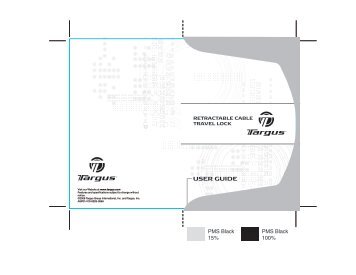 USER GUIDE - Targus