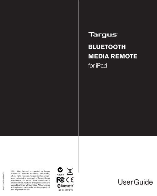 User Guide - Targus