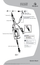 70 Watt AC Notebook Power Adapter Instant Use Guide - Targus