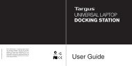 User Guide - Targus