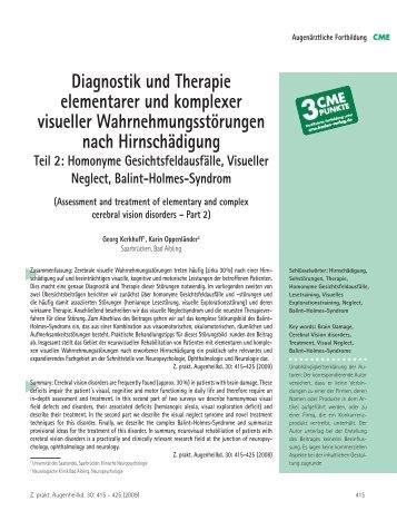 Diagnostik und Therapie elementarer und ... - Kaden Verlag