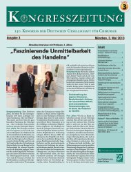 „Faszinierende Unmittelbarkeit des Handelns“ - Kongresszeitung ...