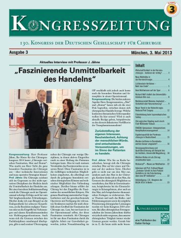 „Faszinierende Unmittelbarkeit des Handelns“ - Kongresszeitung ...