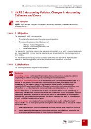 1 HKAS 8 Accounting Policies, Changes in Accounting Estimates ...