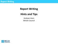 Report Writing Hints and Tips