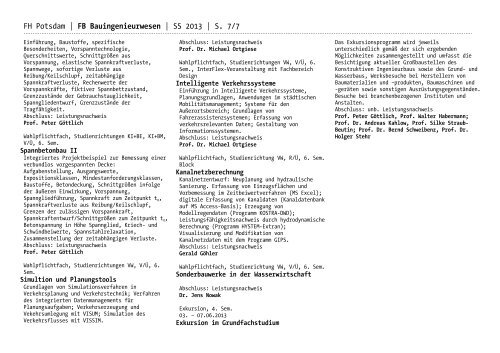 FH Potsdam | FB Bauingenieurwesen | SS 2013 | S. 1/7 → FB ...