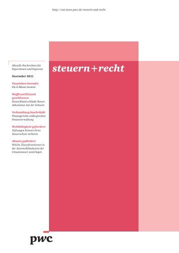 steuern+recht - PwC Blogs