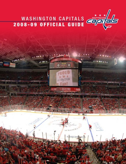 2008-09 OFFICIAL GUIDE WASHINGTON CAPITALS