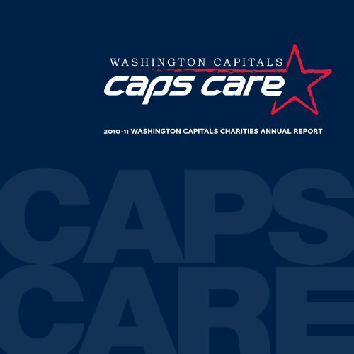 2010-11 WASHINGTON CAPITALS CHARITIES ANNUAL REPORT