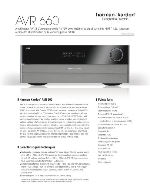 AVR 660 - Harman Kardon