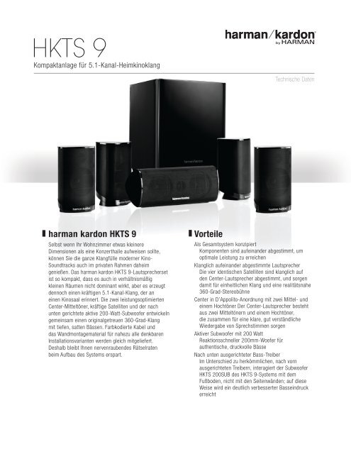 harman kardon HKTS 9