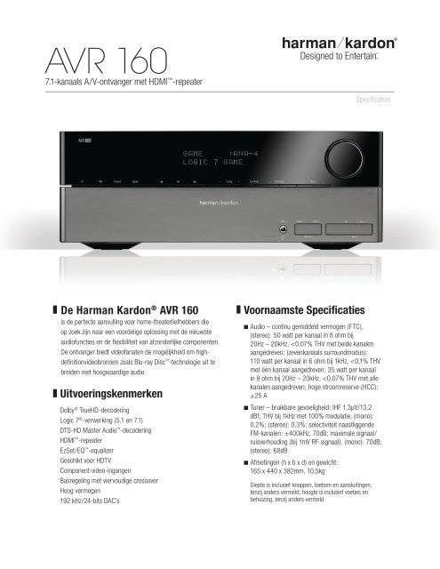 AVR 160 - Harman Kardon