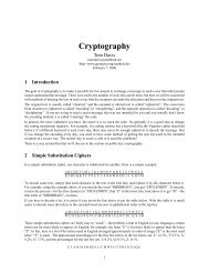 Cryptography - Berkeley Math Circle