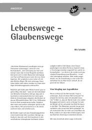 Lebenswege - Glaubenswege - Wörnersberger Anker