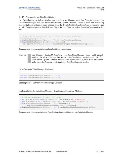 vdxExplorerTree – One To Many Datenmanipulation ... - dFPUG-Portal