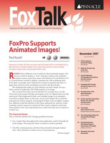 FoxTalk - dFPUG-Portal