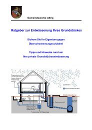 Ratgeber zur Entwässerung Ihres Grundstückes - Altrip
