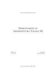 Esercitazioni di Architettura Navale III - Dinmats