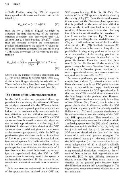 Pulsed-field gradient nuclear magnetic resonance as a tool for ...