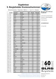 Gesamtergebnis 2009 - DLRG Bargteheide eV