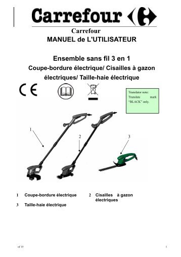 Taille-haie électrique - Carrefour.fr